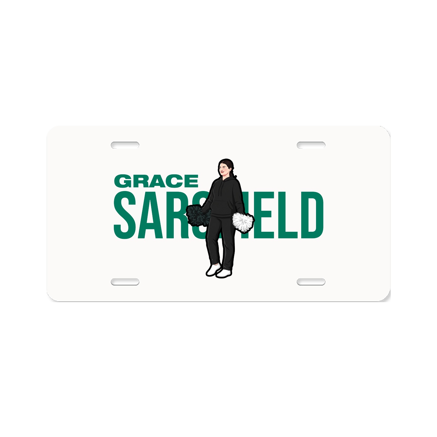 License Plate — Player Name in Classic