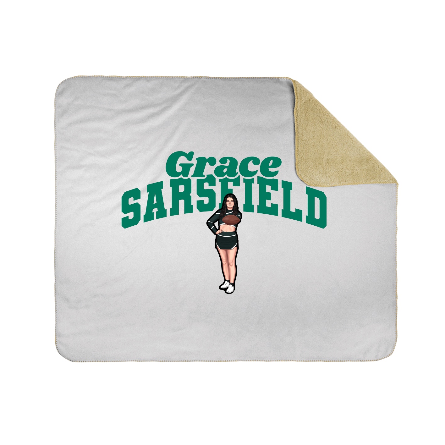 Throw Blanket — Signature Arch in White
