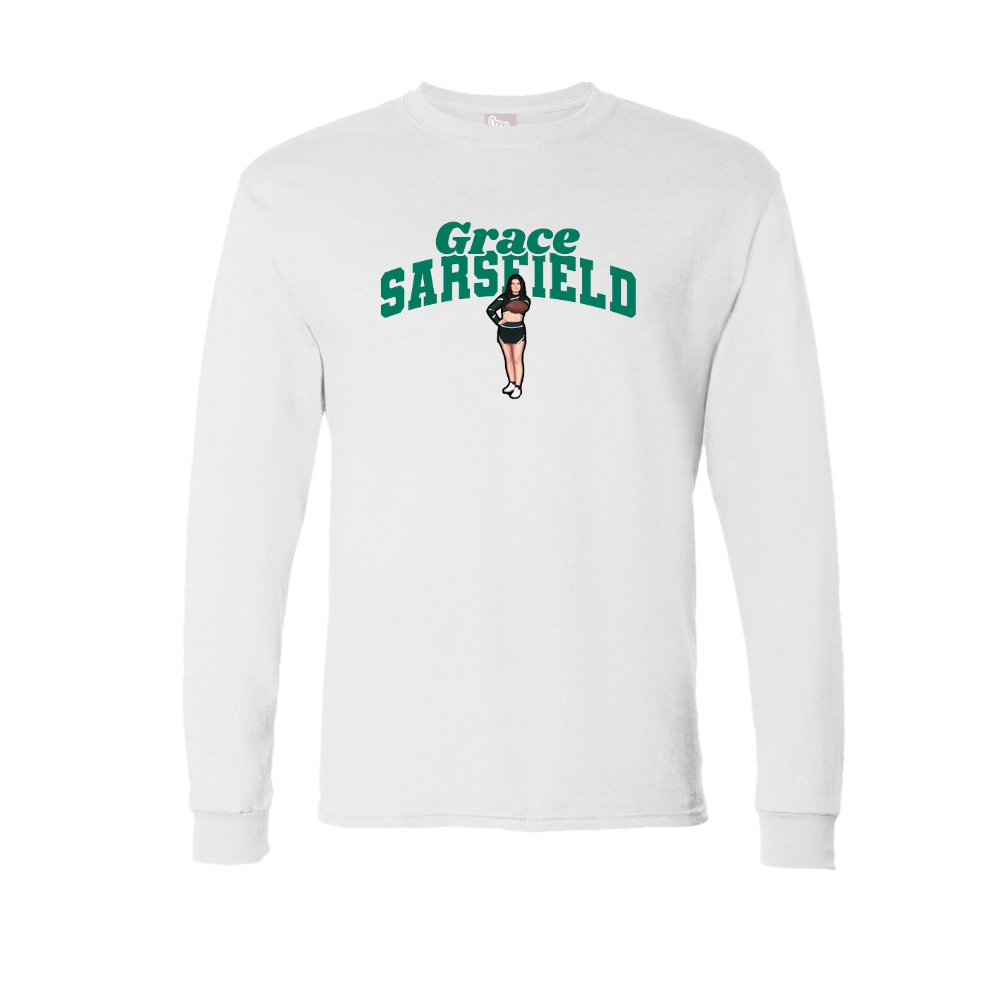 Long Sleeve Tee — Signature Arch in White