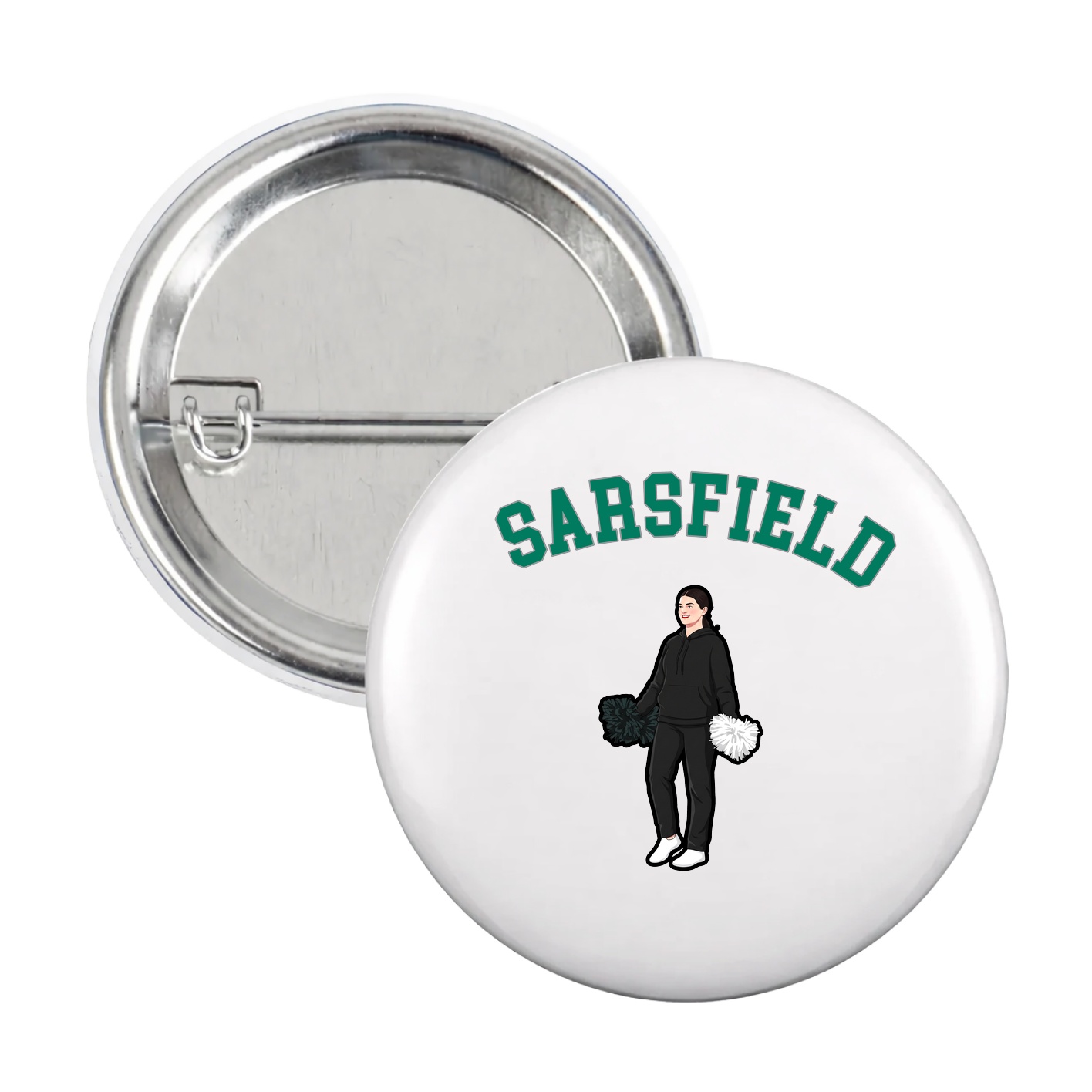 Game Day Button — Shirsey Arch in White