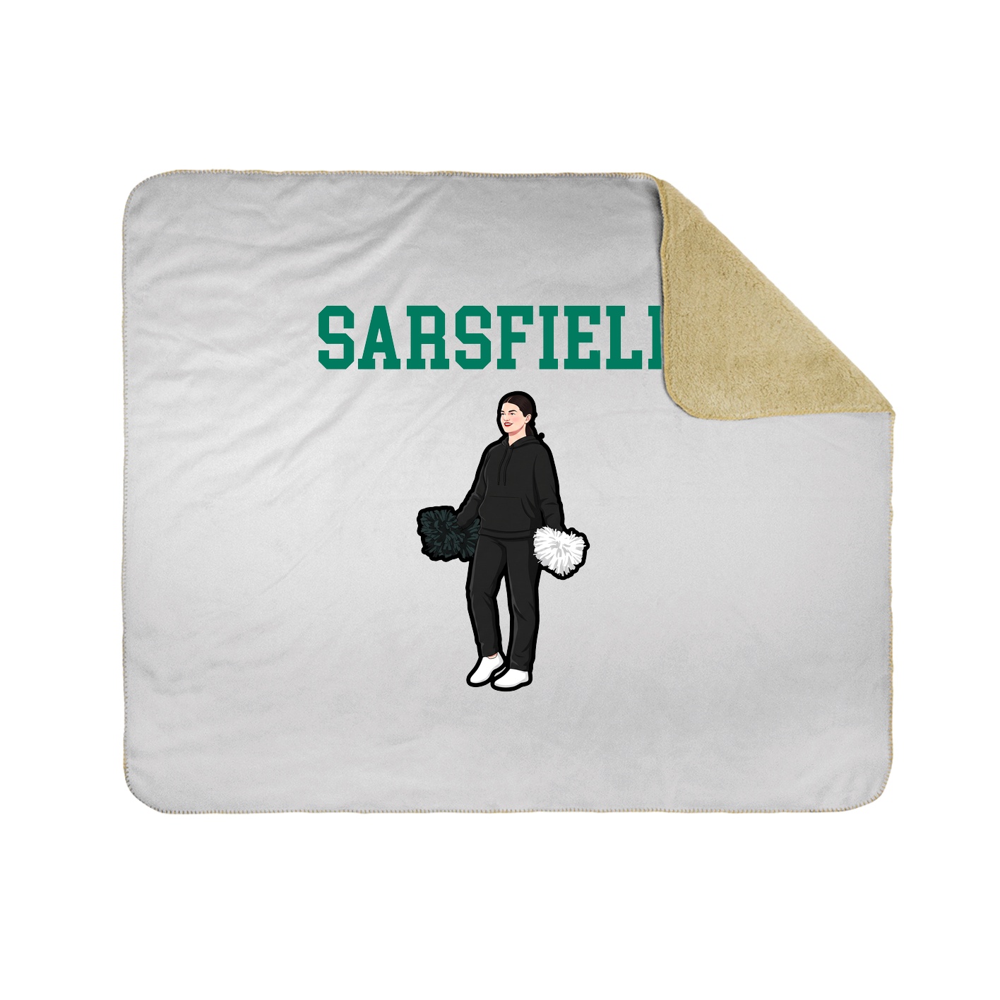 Throw Blanket — Shirsey in White