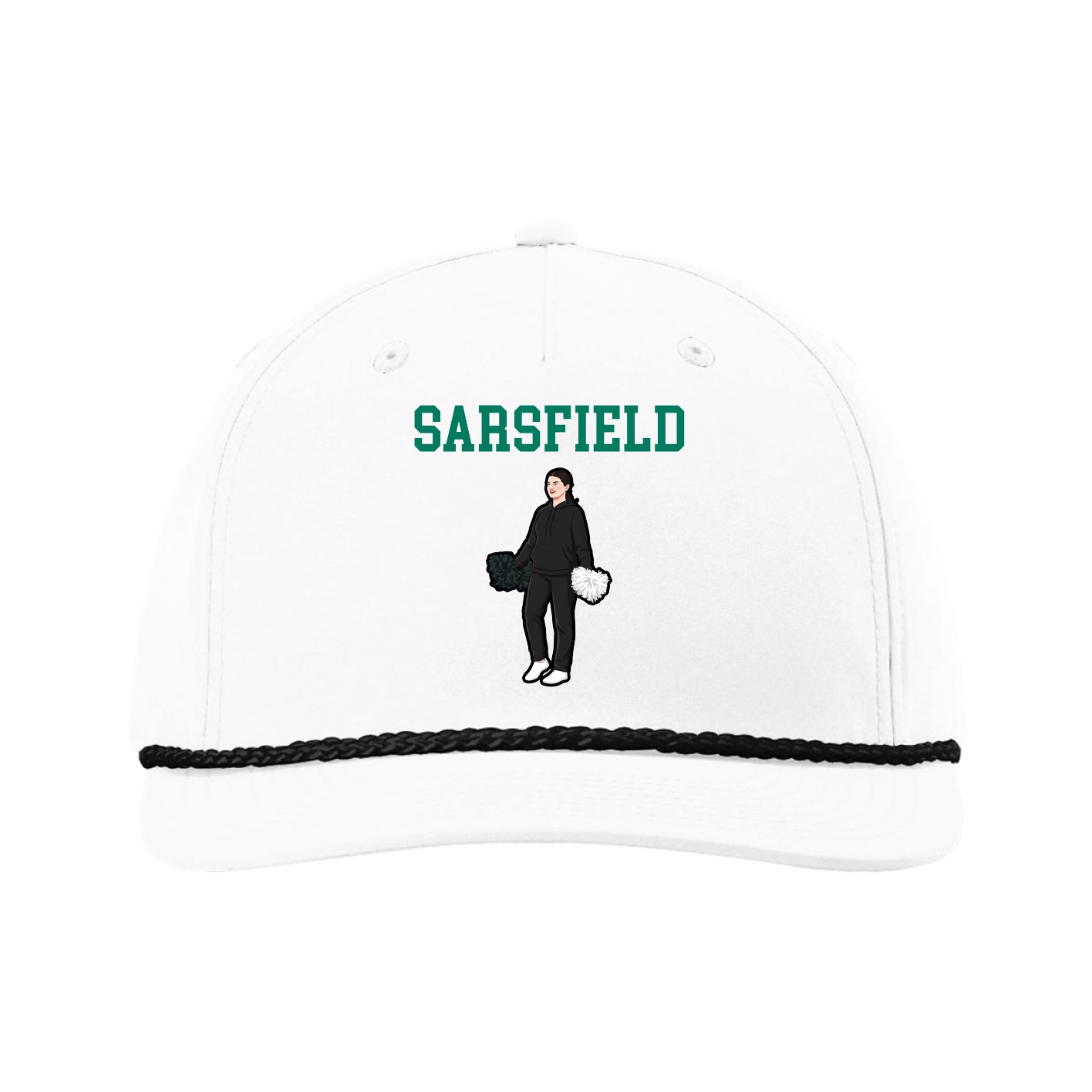 Five-Panel Classic Rope Cap — Shirsey in White