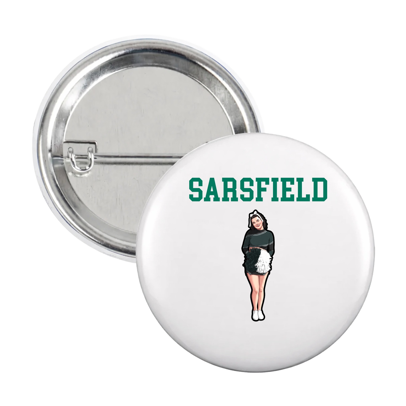 Game Day Button — Shirsey in White