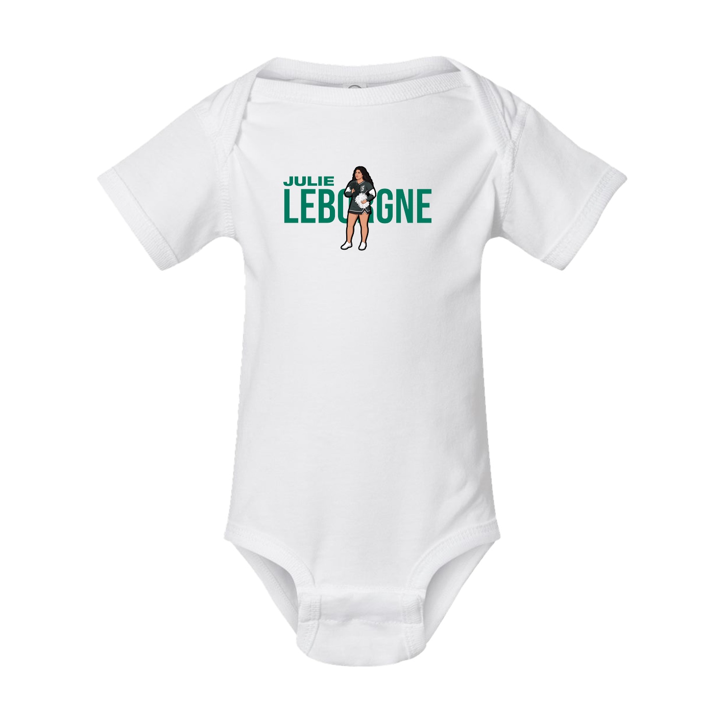 Baby Onesie — Player Name in White