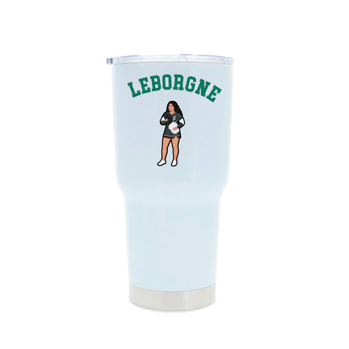 30oz Stainless Steel Tumbler — Shirsey Arch in White