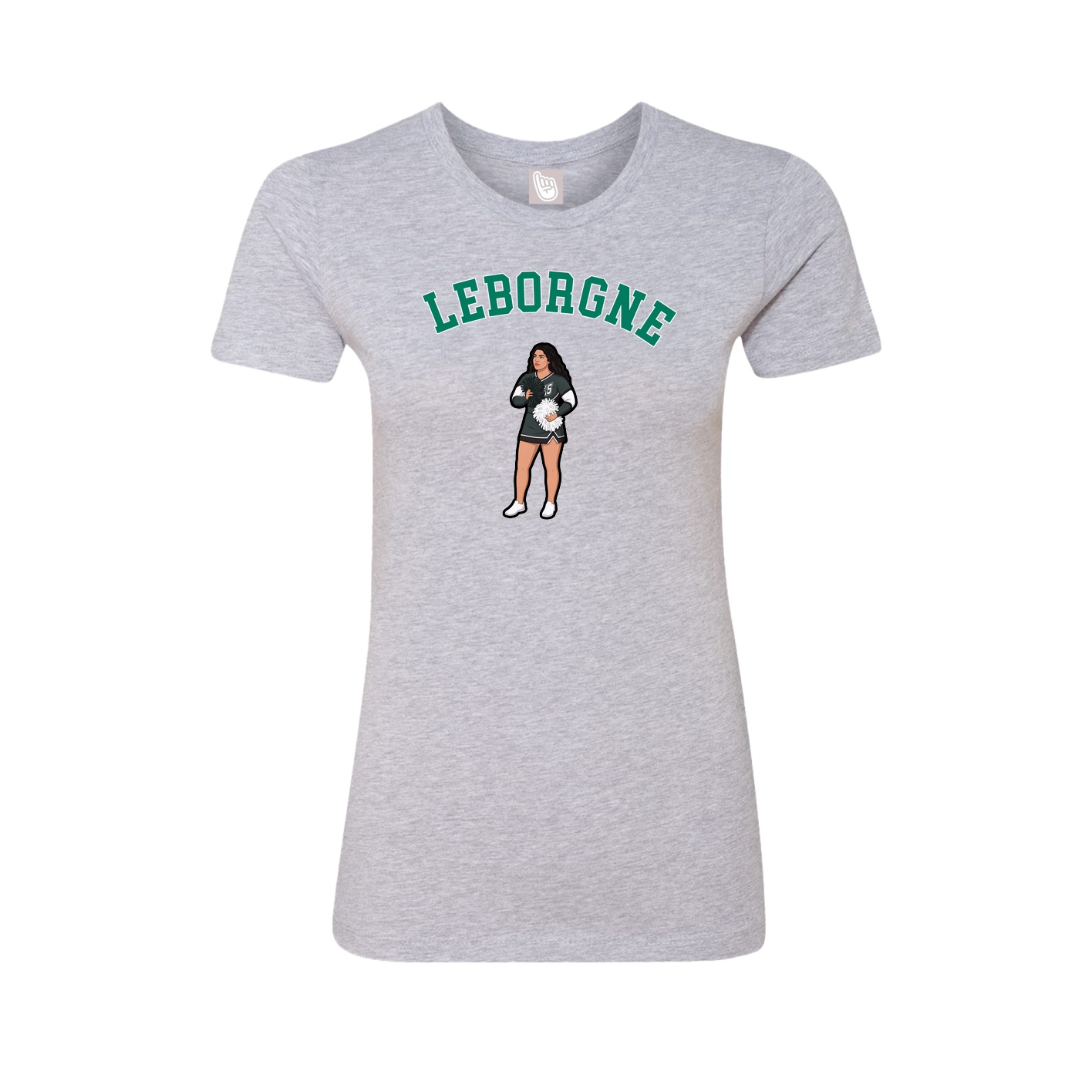 Fitted Women's Tee — Shirsey Arch in Grey