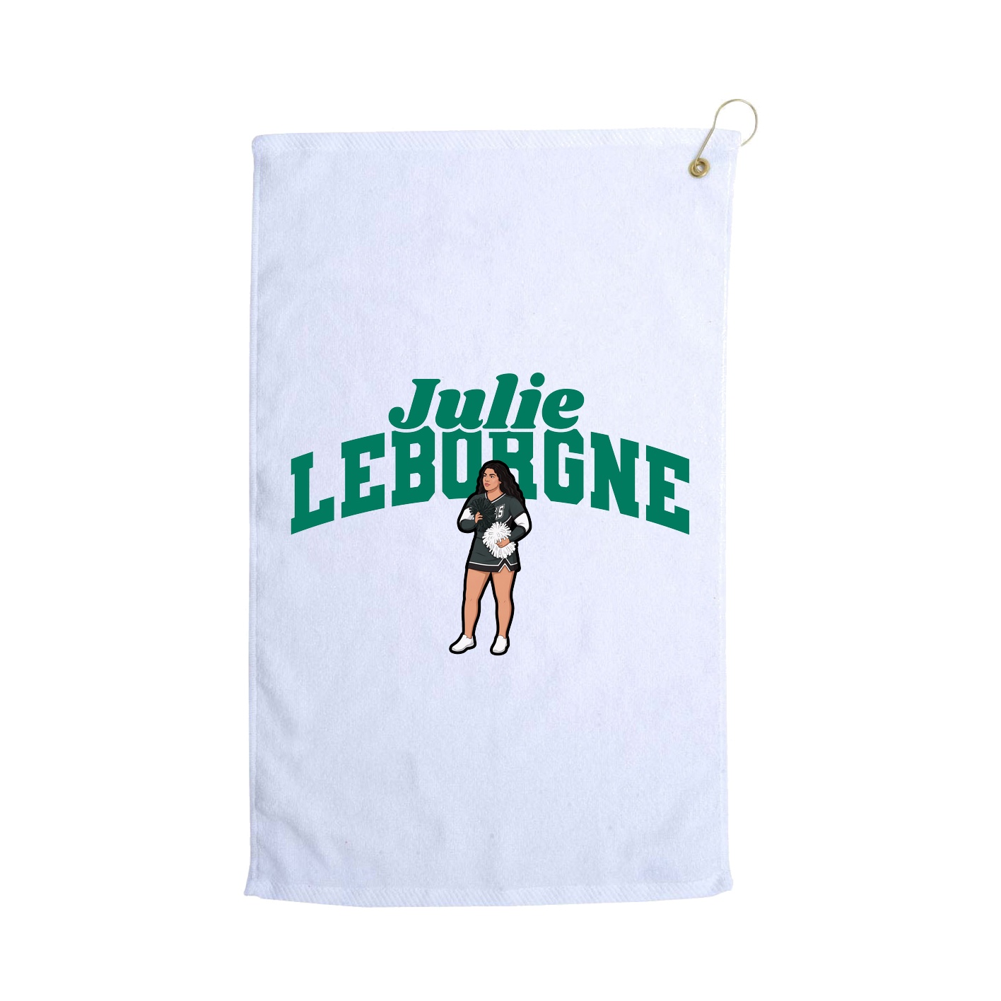 Golf Towel — Signature Arch in White