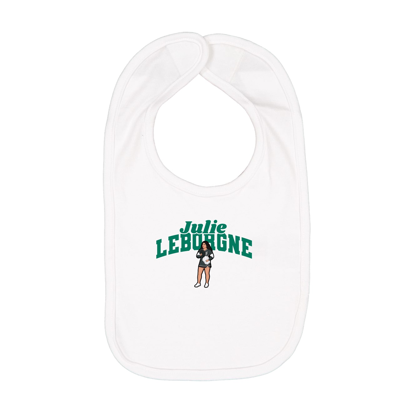 Infant Bib — Signature Arch in White