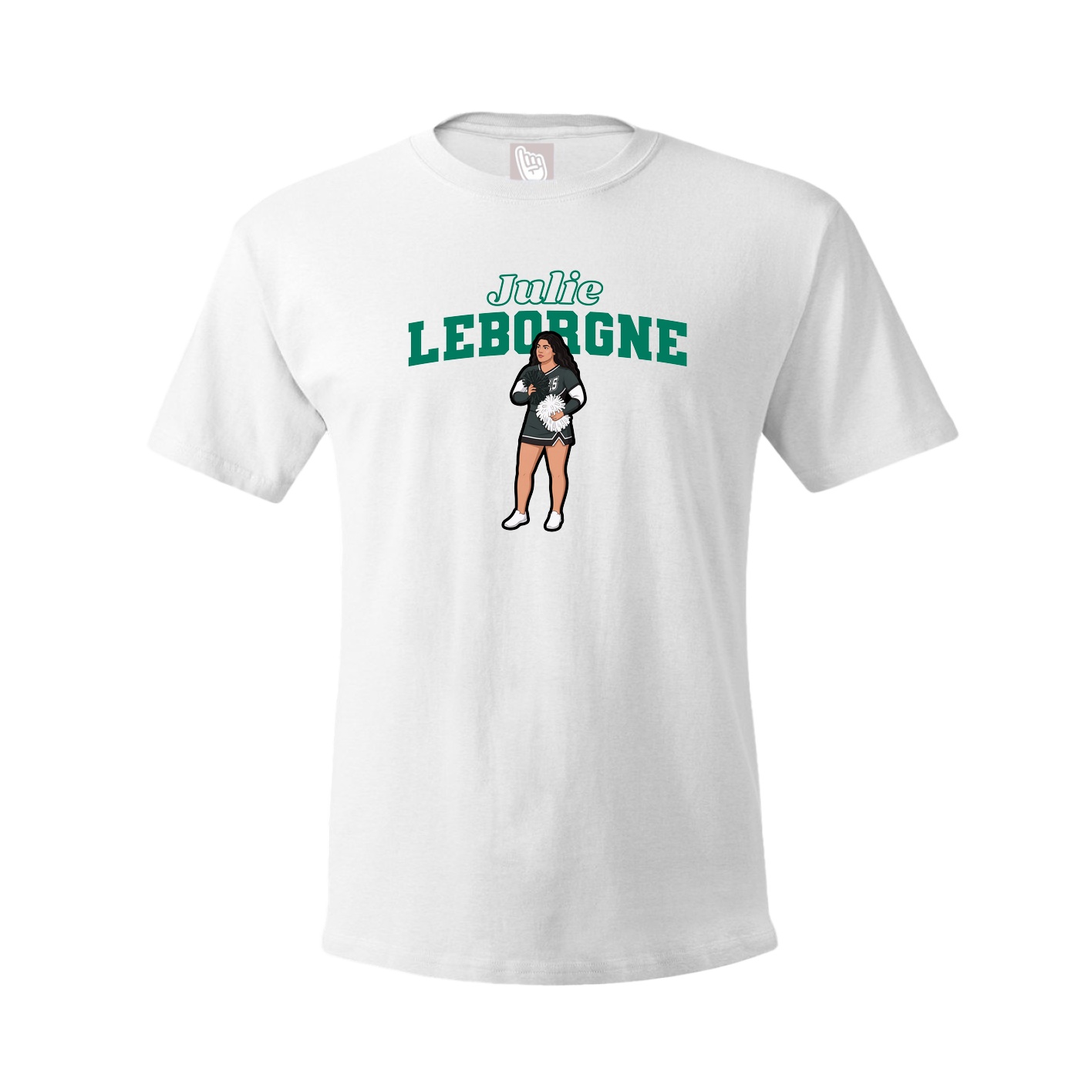 Youth Tee — Name Arch in White