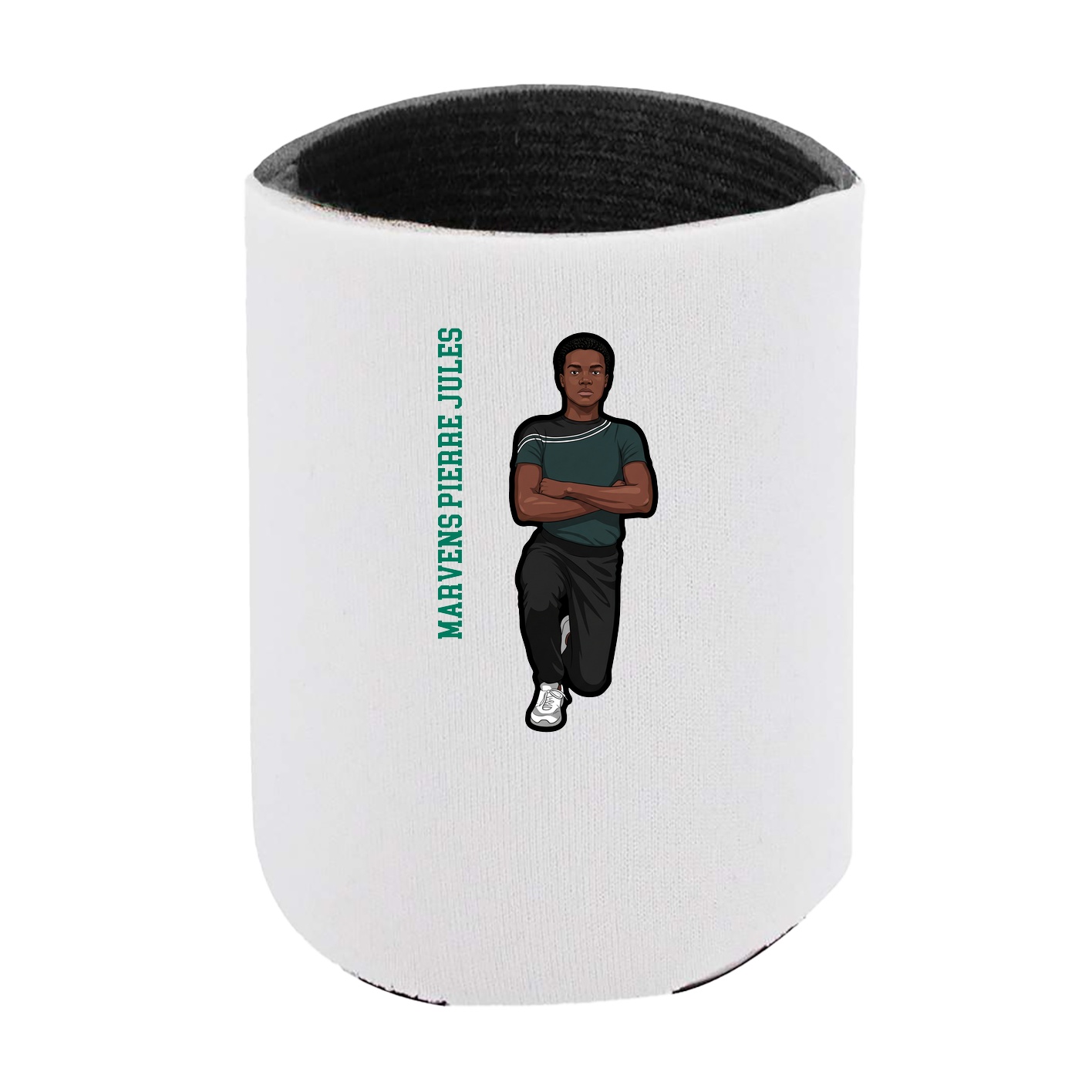 Can Holder — Name Vertical in White