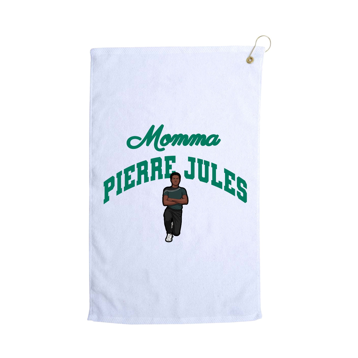 Golf Towel — Mothers Day Arch in White