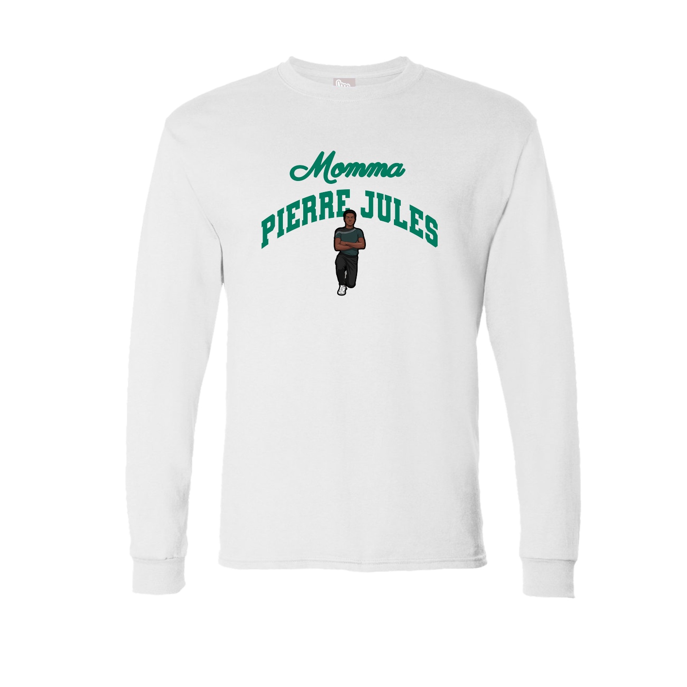Long Sleeve Tee — Mothers Day Arch in White