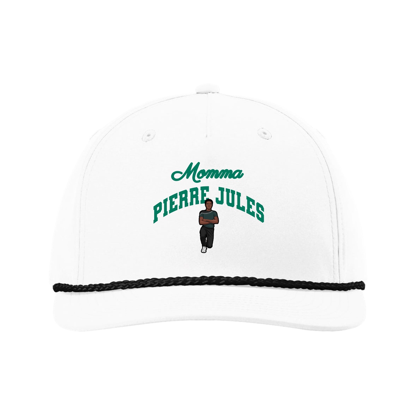 Five-Panel Classic Rope Cap — Mothers Day Arch in White