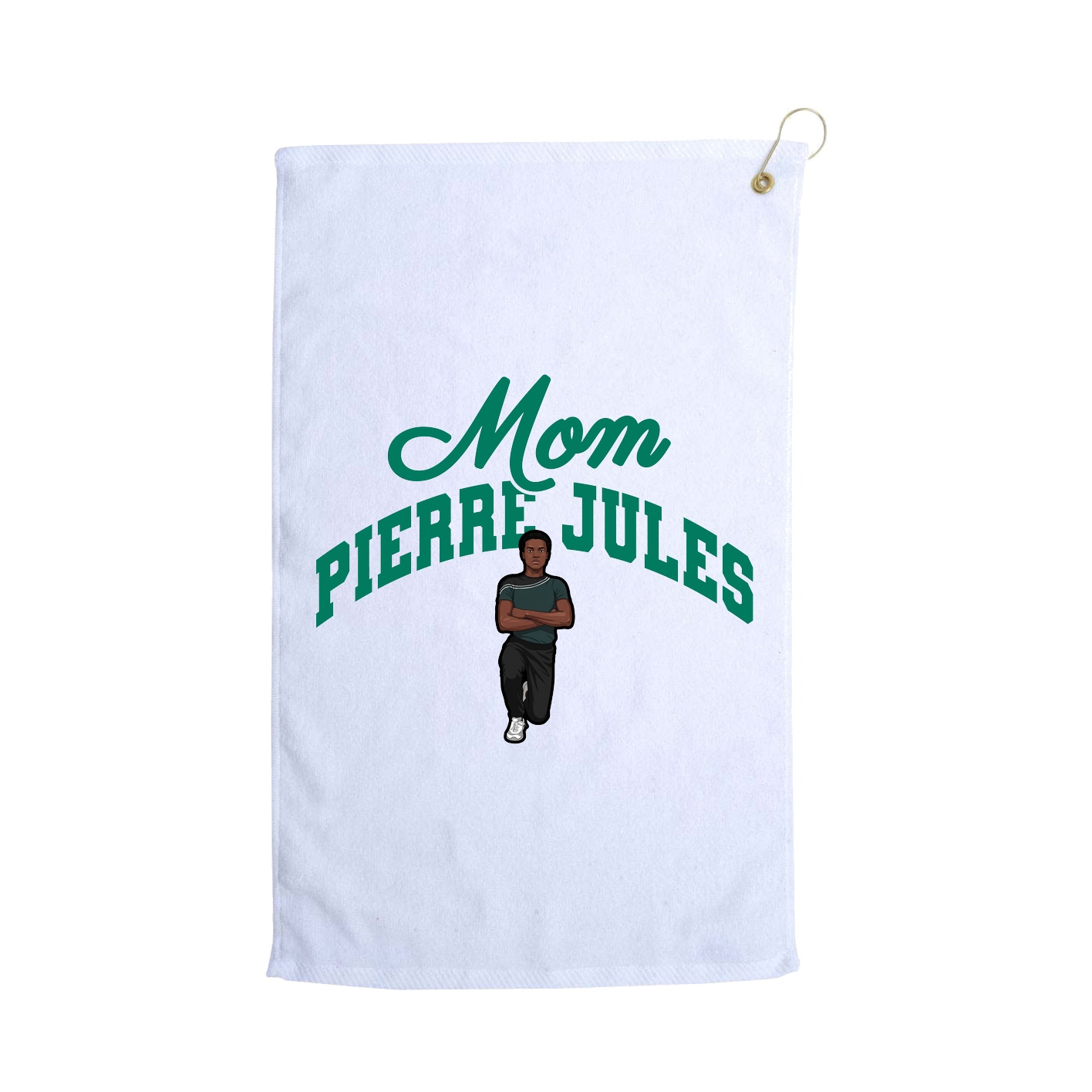 Golf Towel — Mothers Day Arch in White
