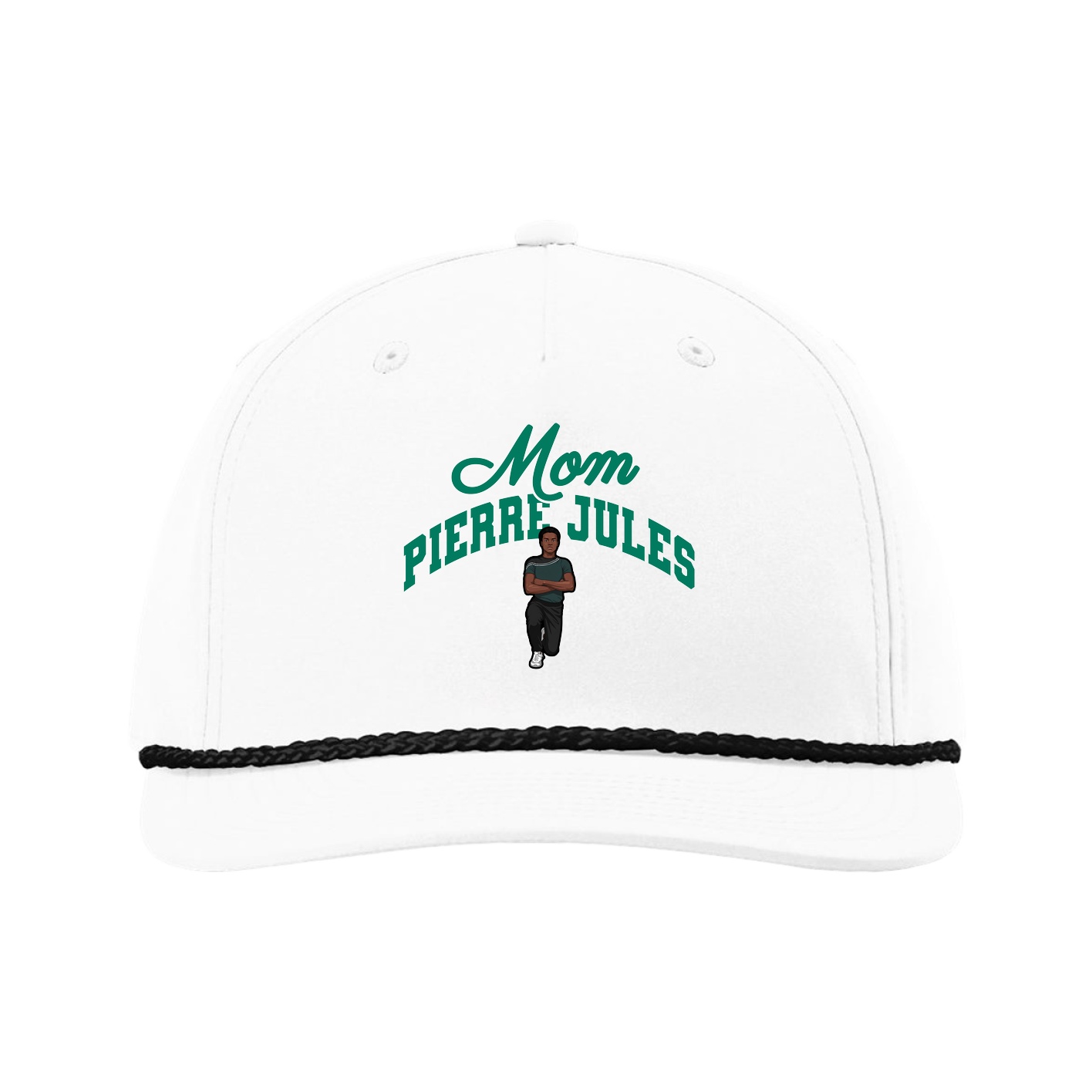 Five-Panel Classic Rope Cap — Mothers Day Arch in White