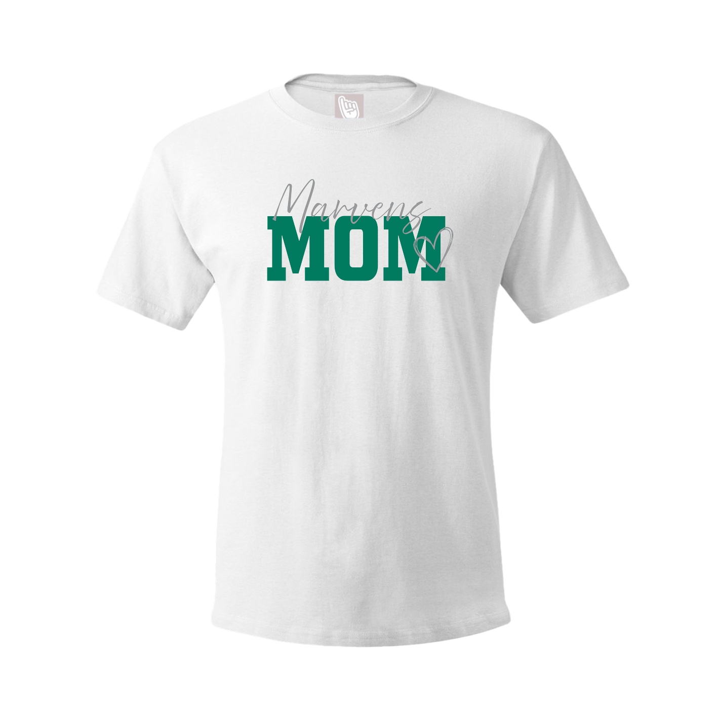 Youth Tee — Mothers Day Script in White