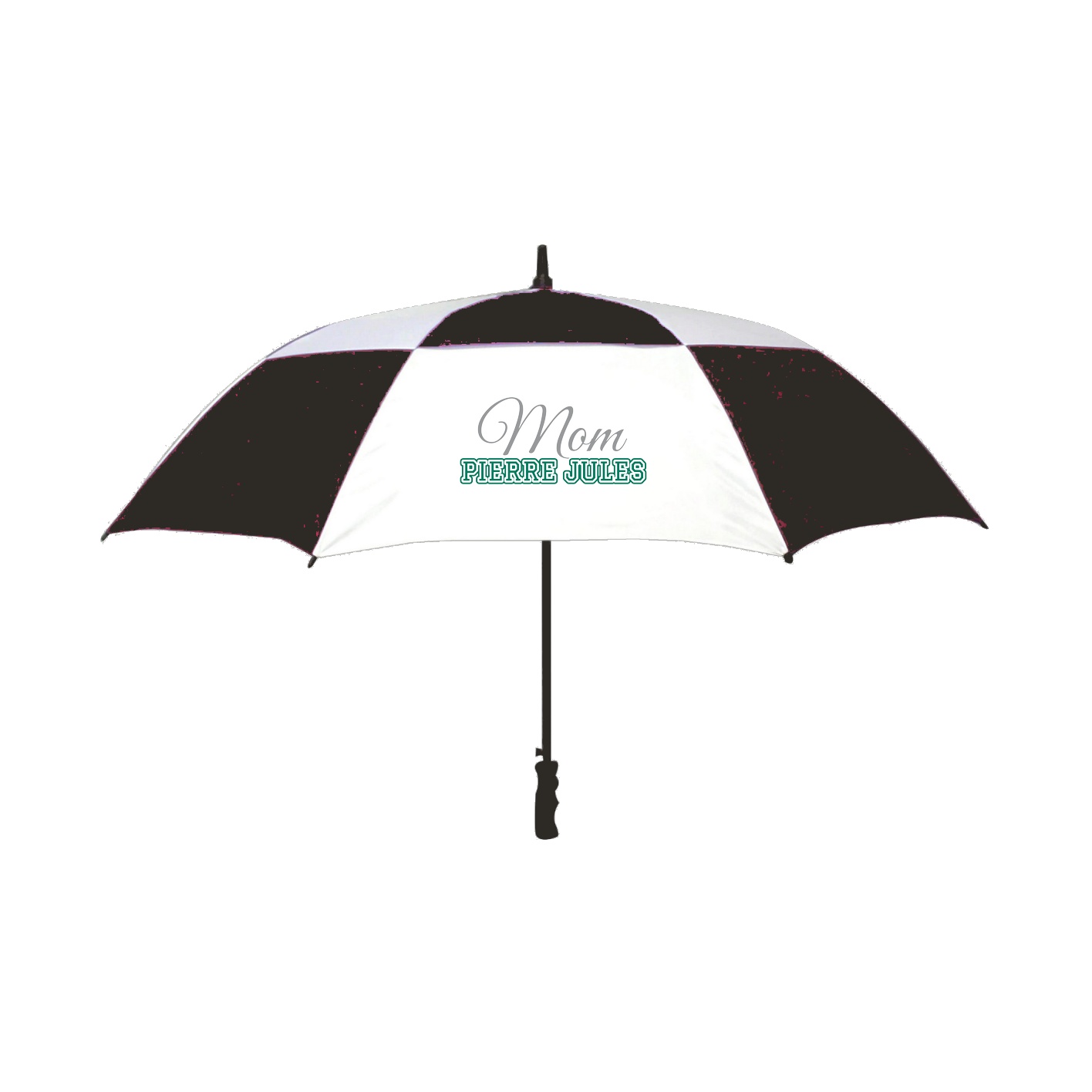 Golf Umbrella — Mothers Day Block in Black