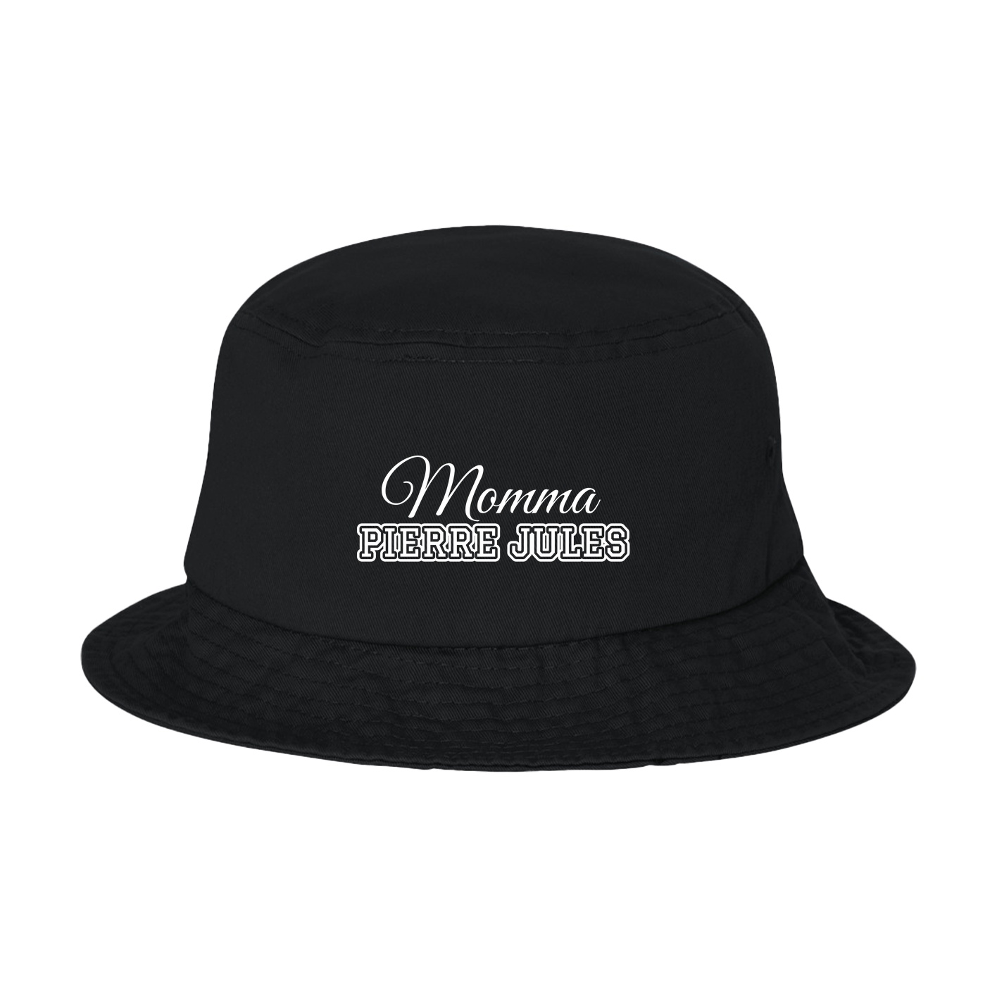Bucket Cap — Mothers Day Block in Black