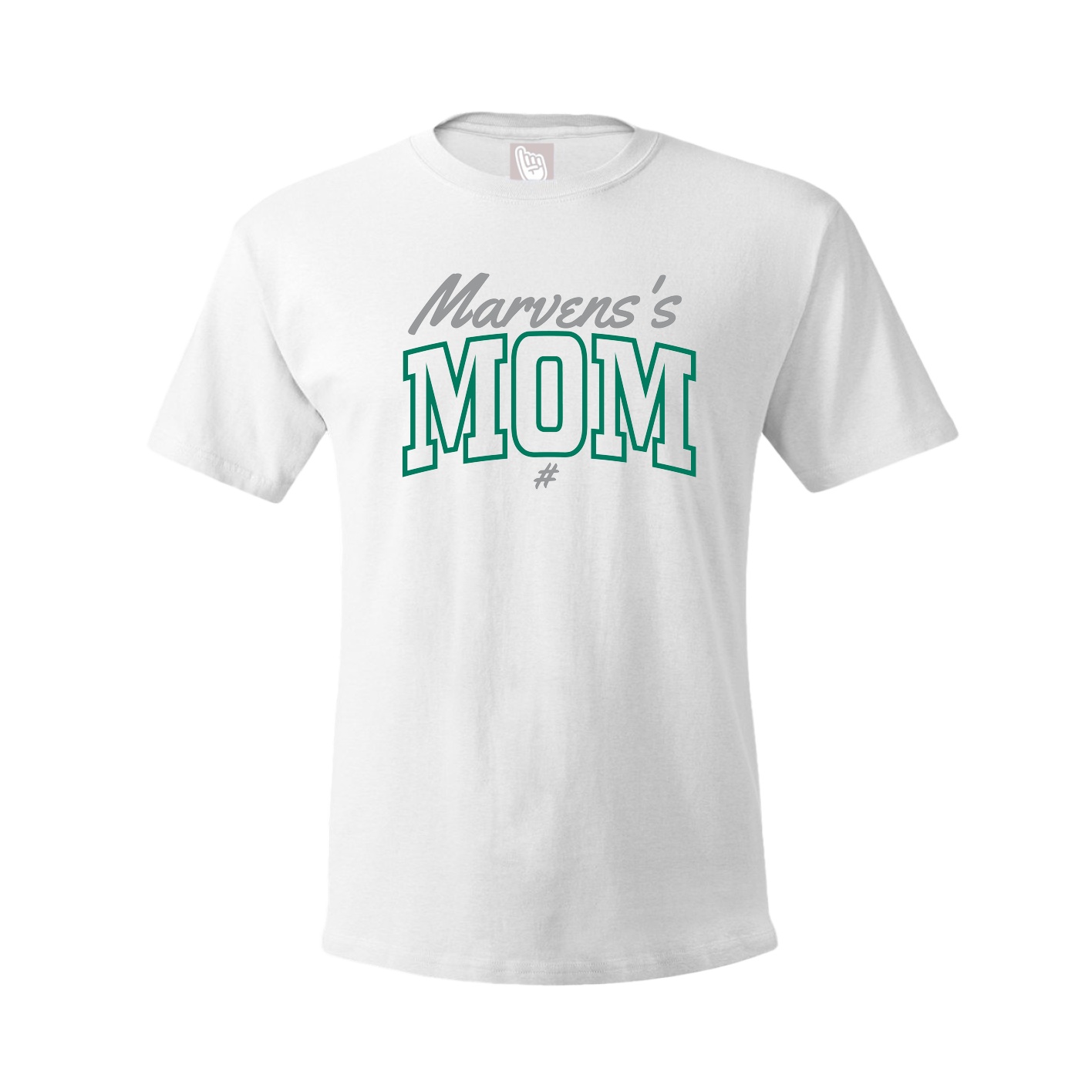 Tee — Mothers Day Arch Script in White