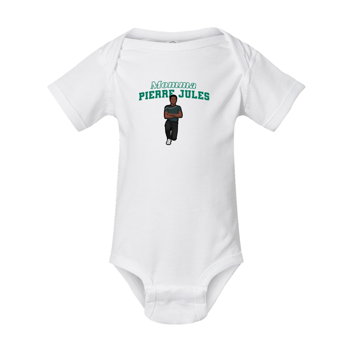 Baby Onesie — Mothers Day Block in White