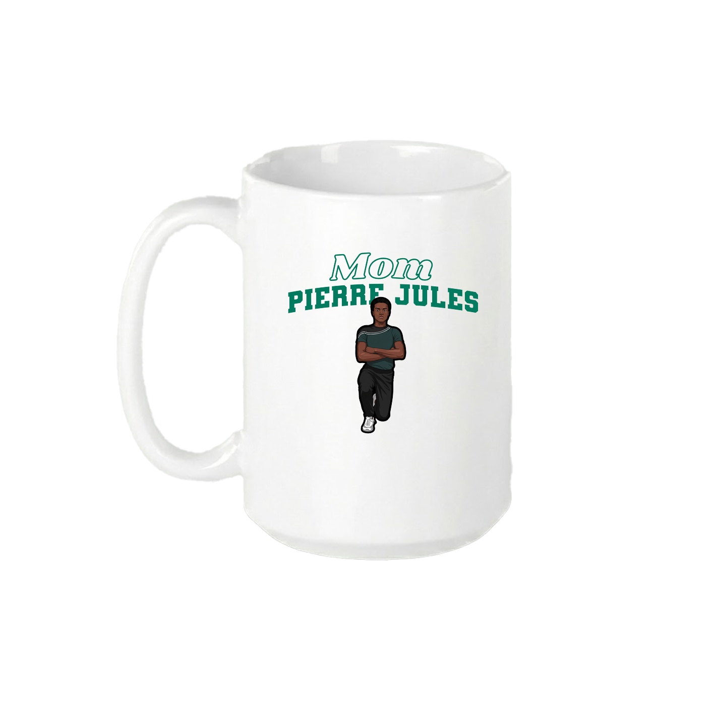 15oz Coffee Mug — Mothers Day Block in White