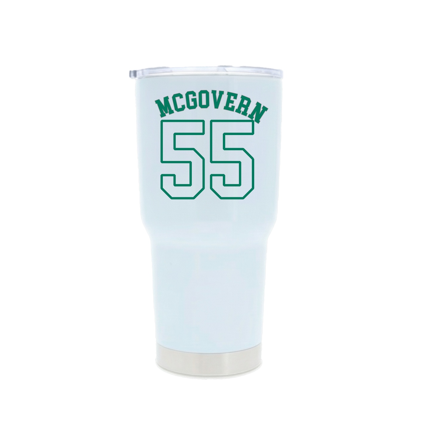 30oz Stainless Steel Tumbler — Shirsey Arch in White