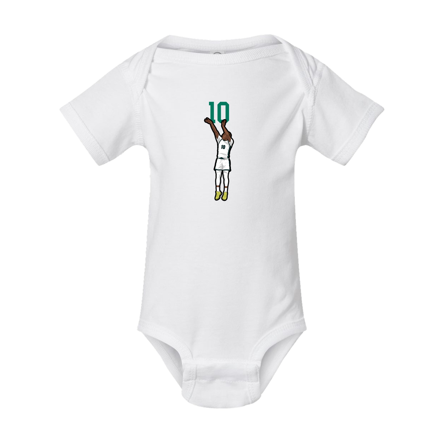 Baby Onesie — Number Top in White