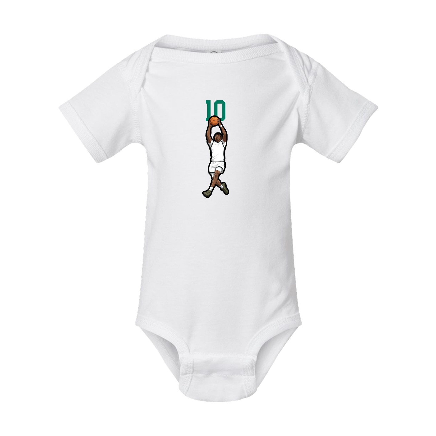 Baby Onesie — Number Top in White