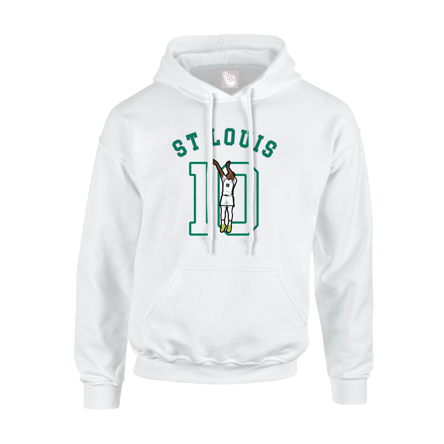 Hoodie — Shirsey Arch in White