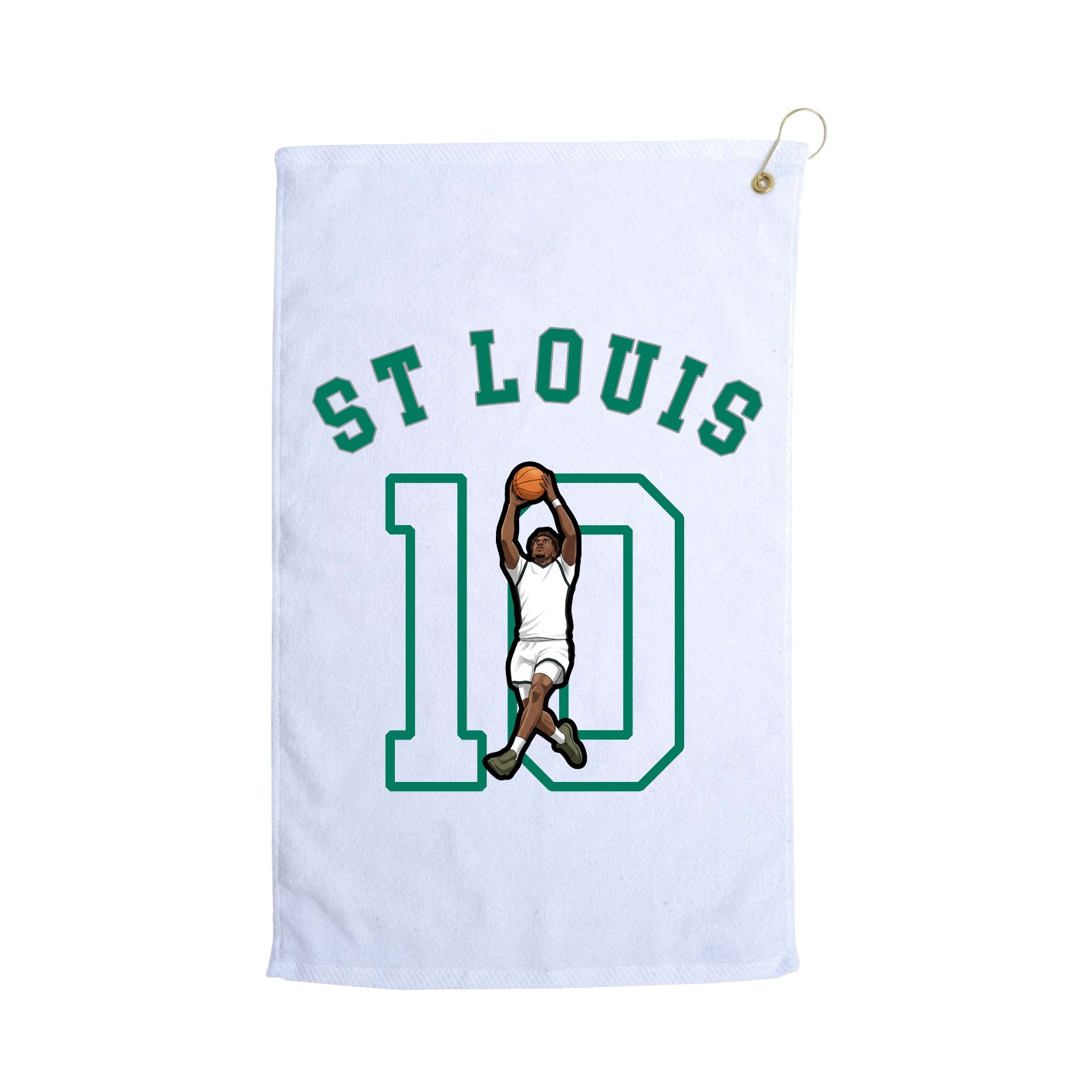 Golf Towel — Shirsey Arch in White