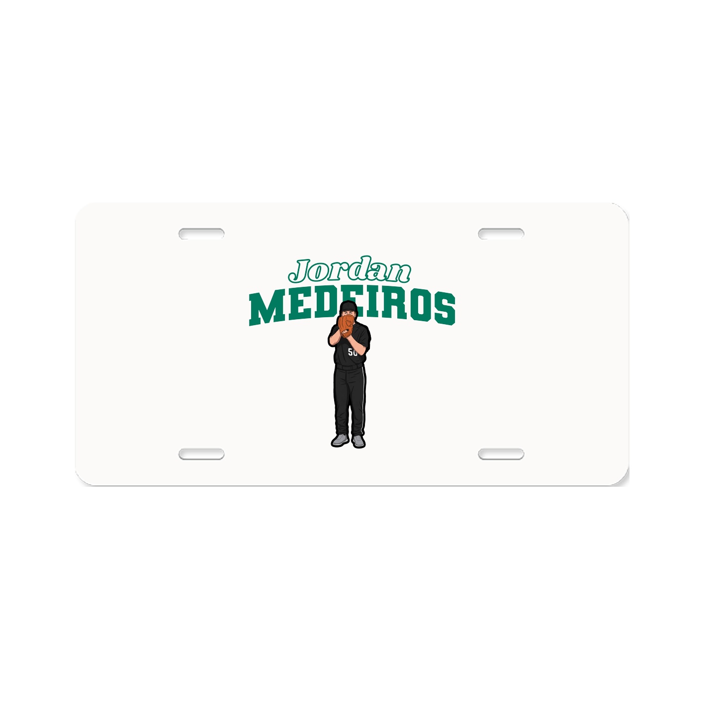 License Plate — Name Arch in Classic