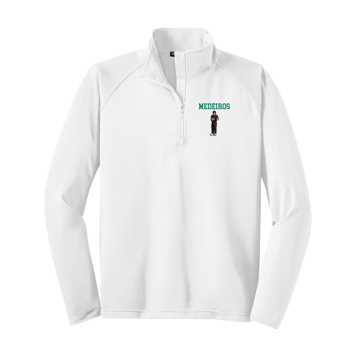 Q-Zip Pullover — Shirsey in White