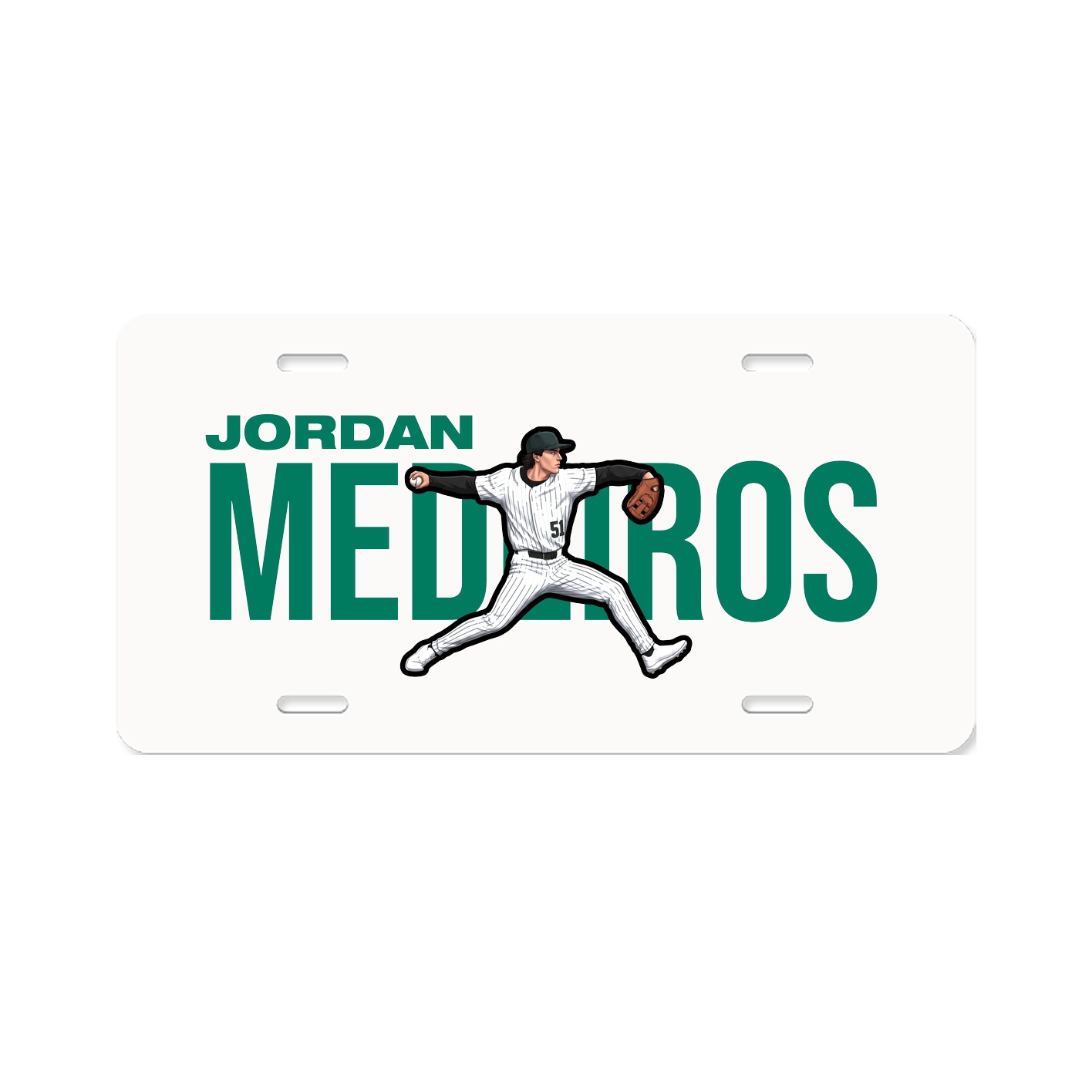 License Plate — Player Name in Classic