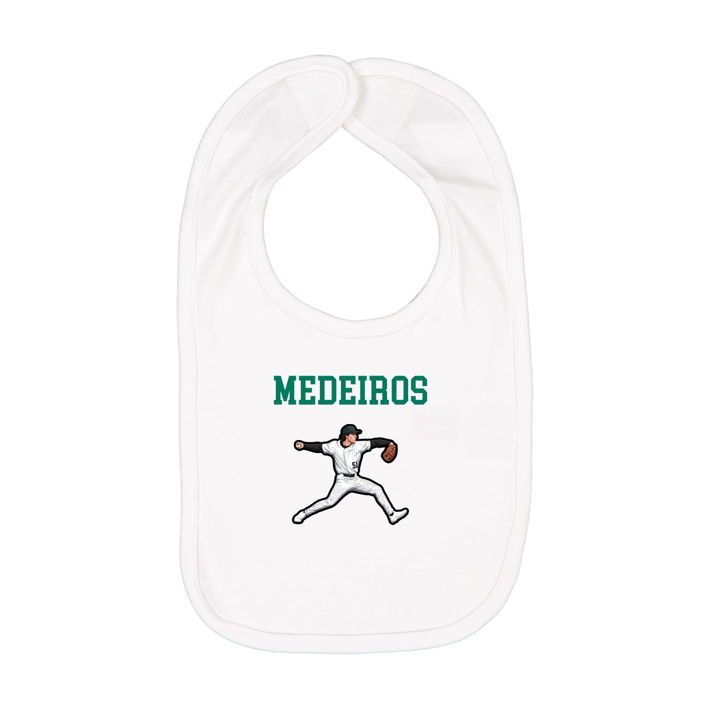 Infant Bib — Shirsey in White