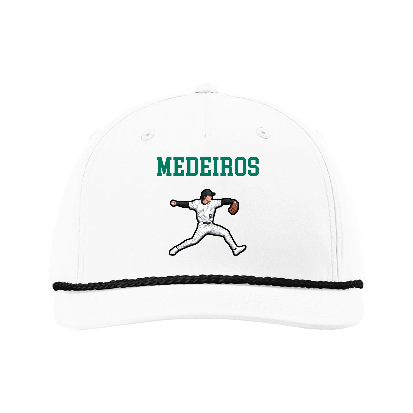 Five-Panel Classic Rope Cap — Shirsey in White