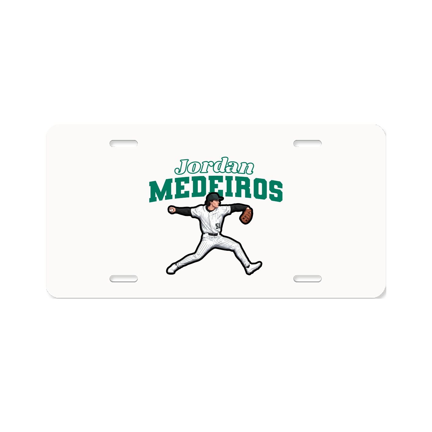 License Plate — Name Arch in Classic