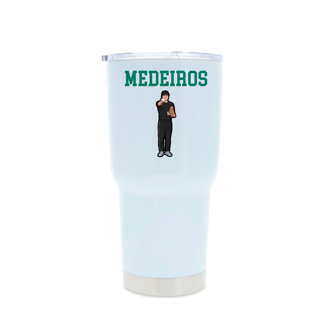 30oz Stainless Steel Tumbler — Shirsey in White