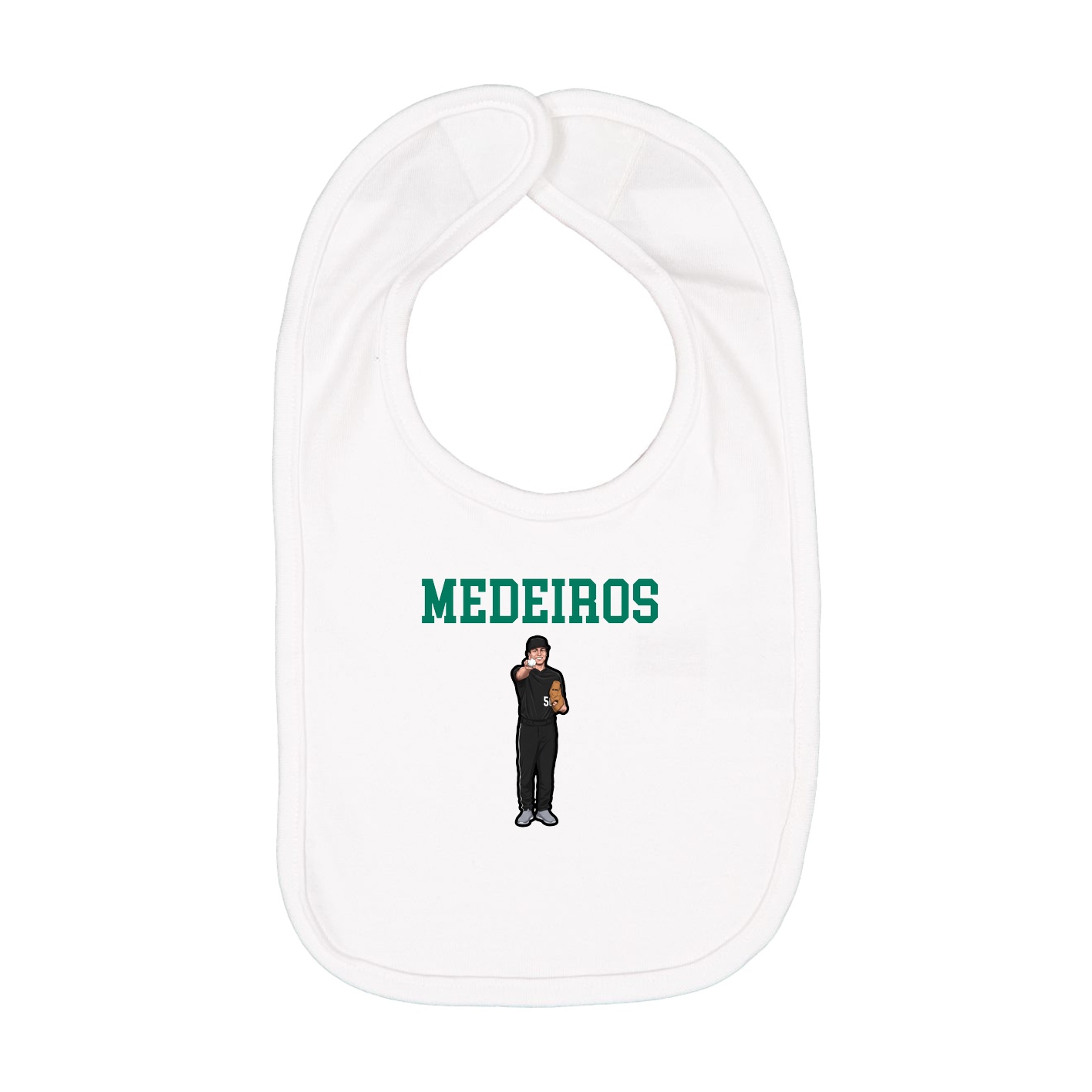 Infant Bib — Shirsey in White