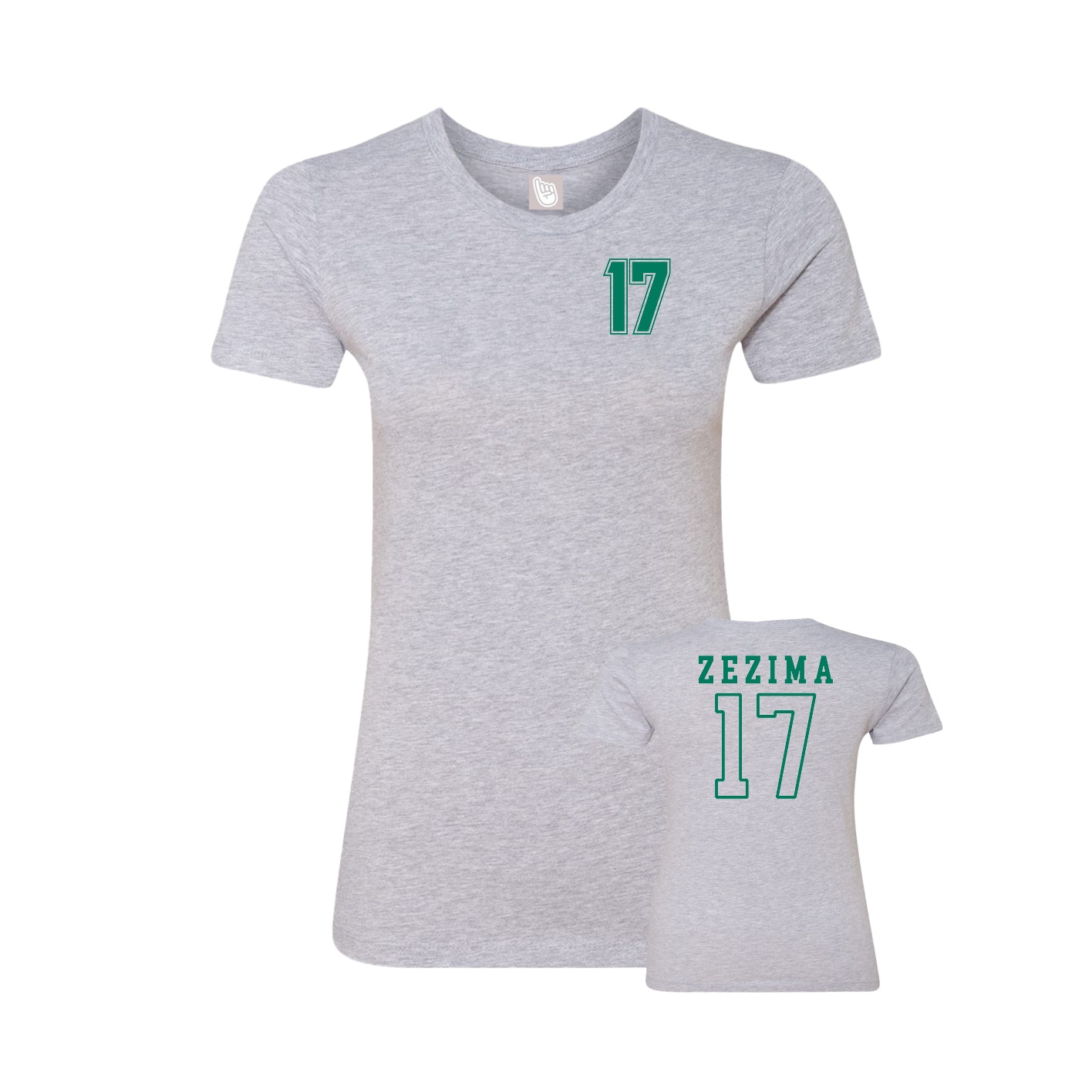 Womens Tee — Chest Back in Grey