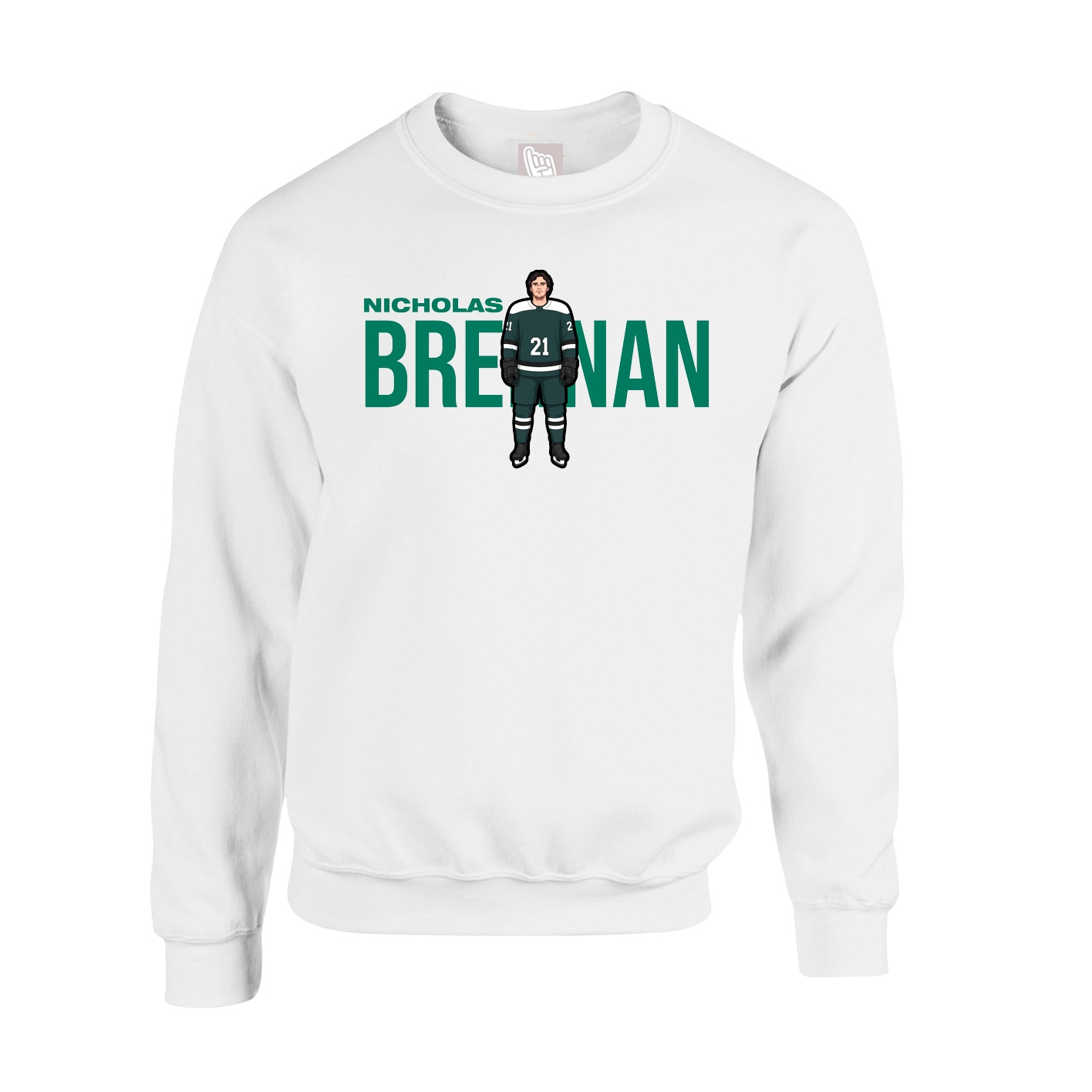 Fleece Crew — Player Name in White