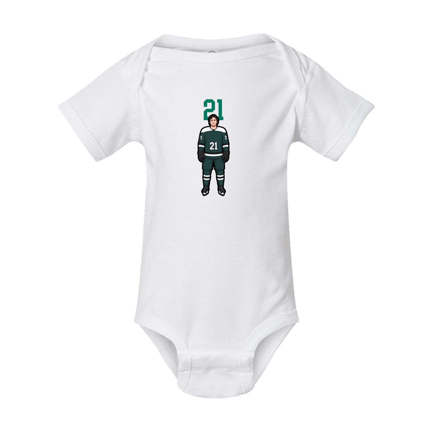 Baby Onesie — Number Top in White