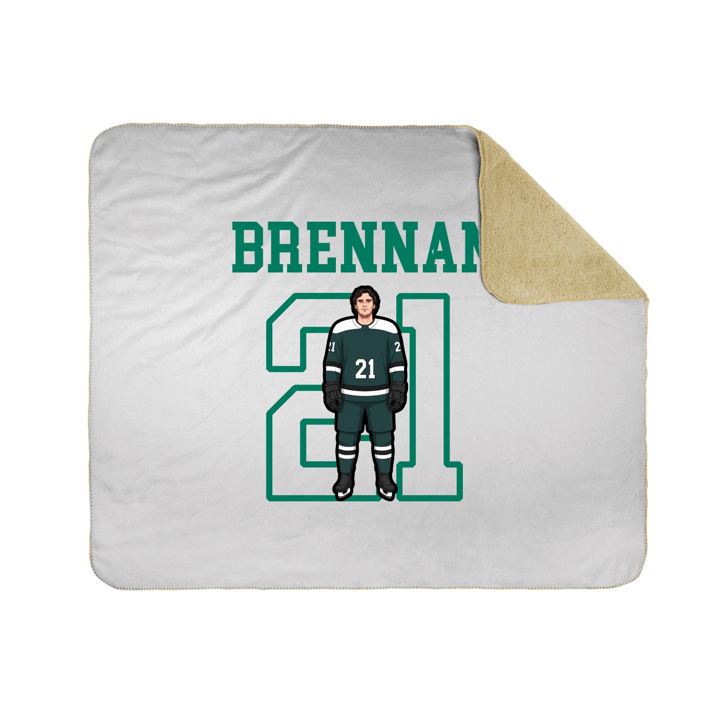 Throw Blanket — Shirsey in White
