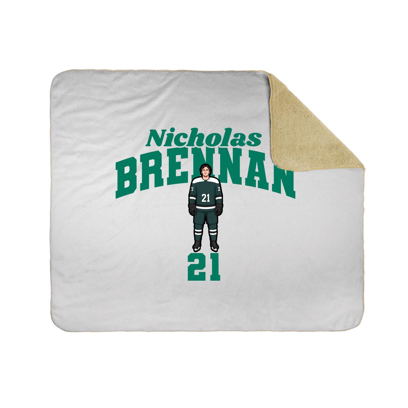 Throw Blanket — Signature Arch in White