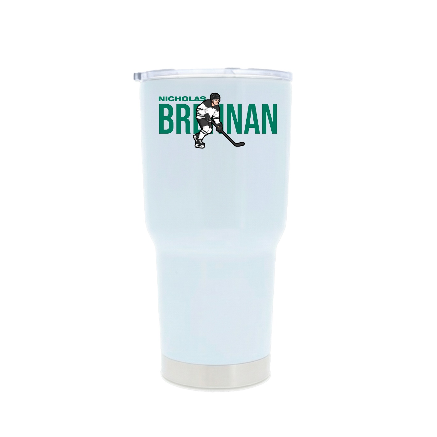 30oz Stainless Steel Tumbler — Player Name in White