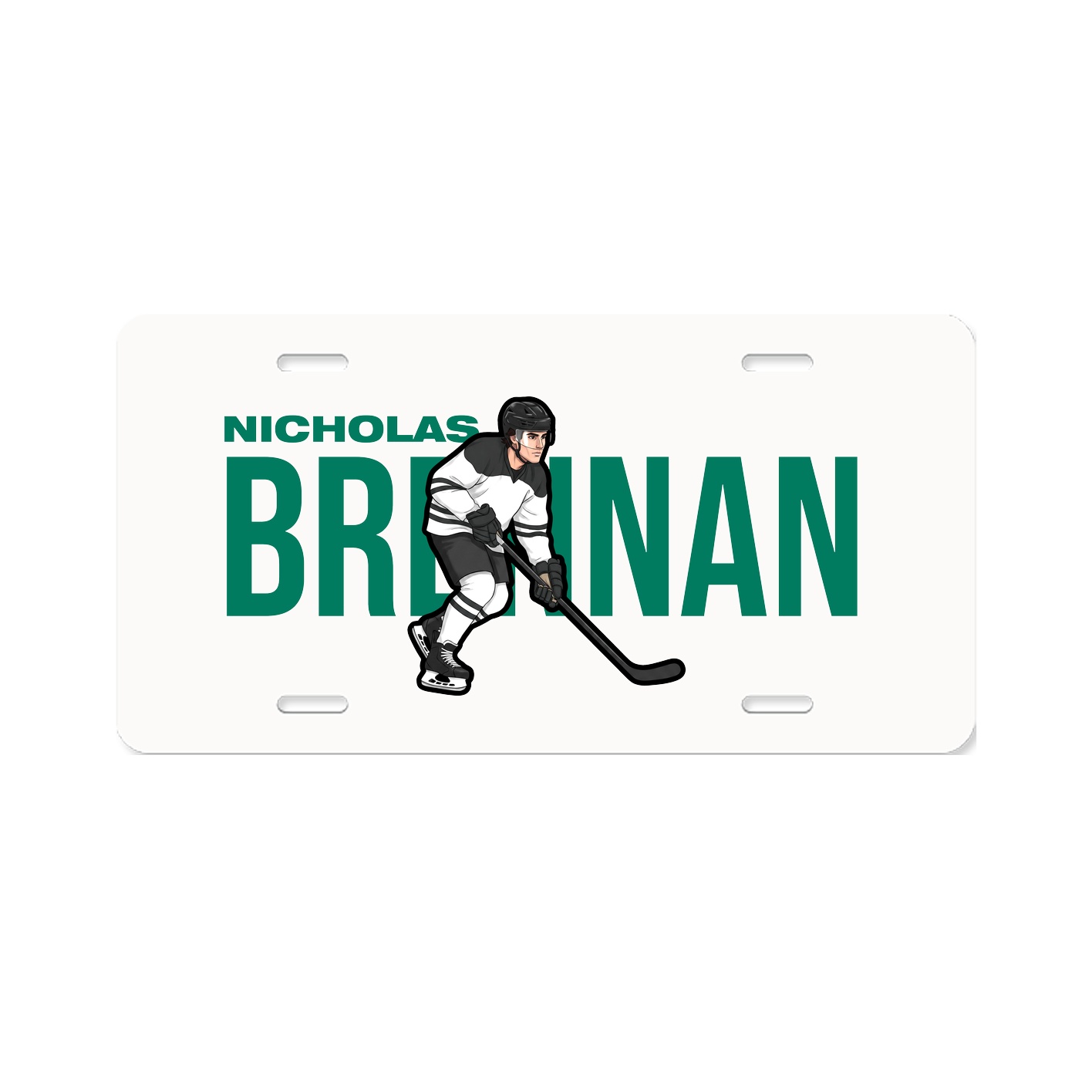 License Plate — Player Name in Classic