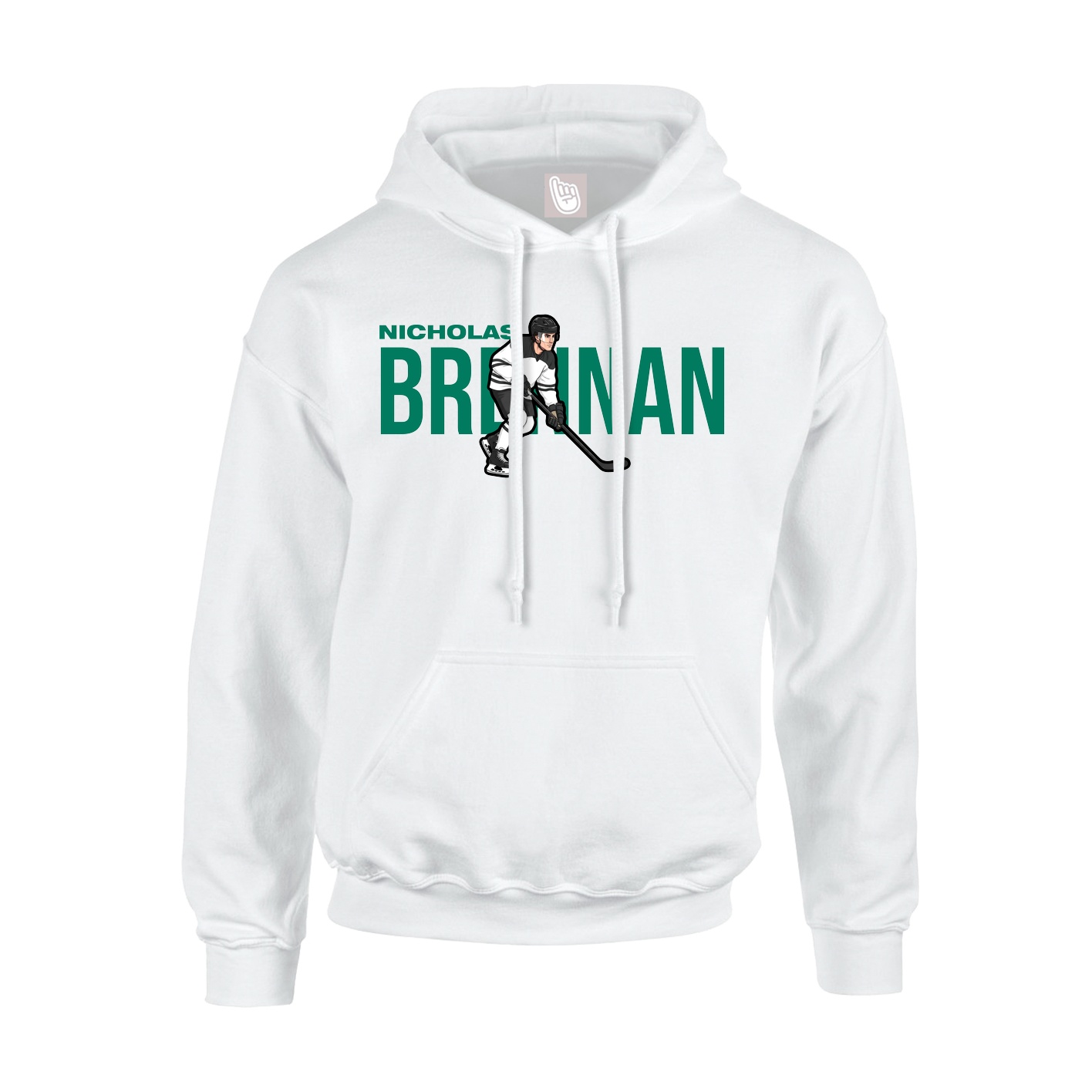 Hoodie — Player Name in White