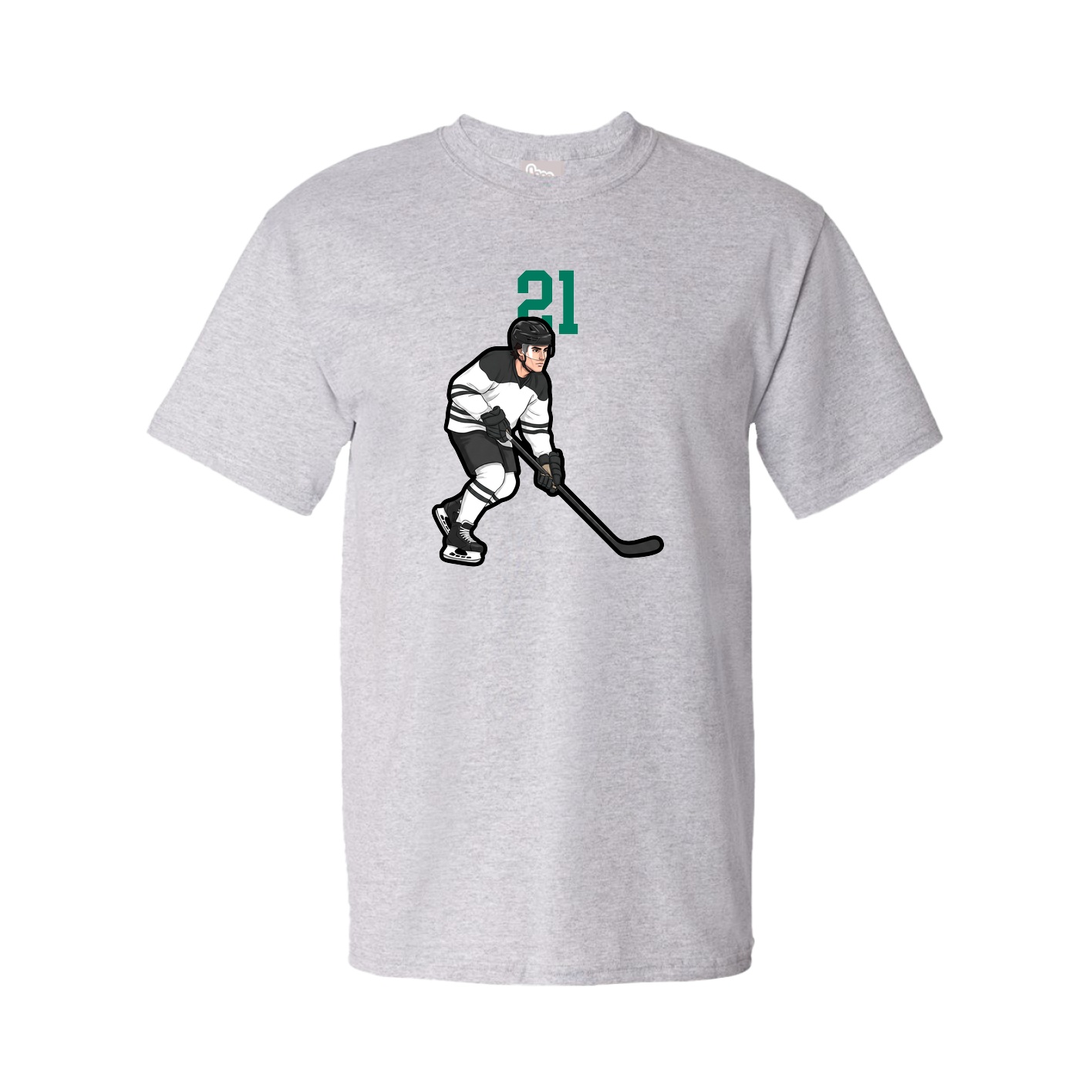 Youth Tee — Number Top in Grey