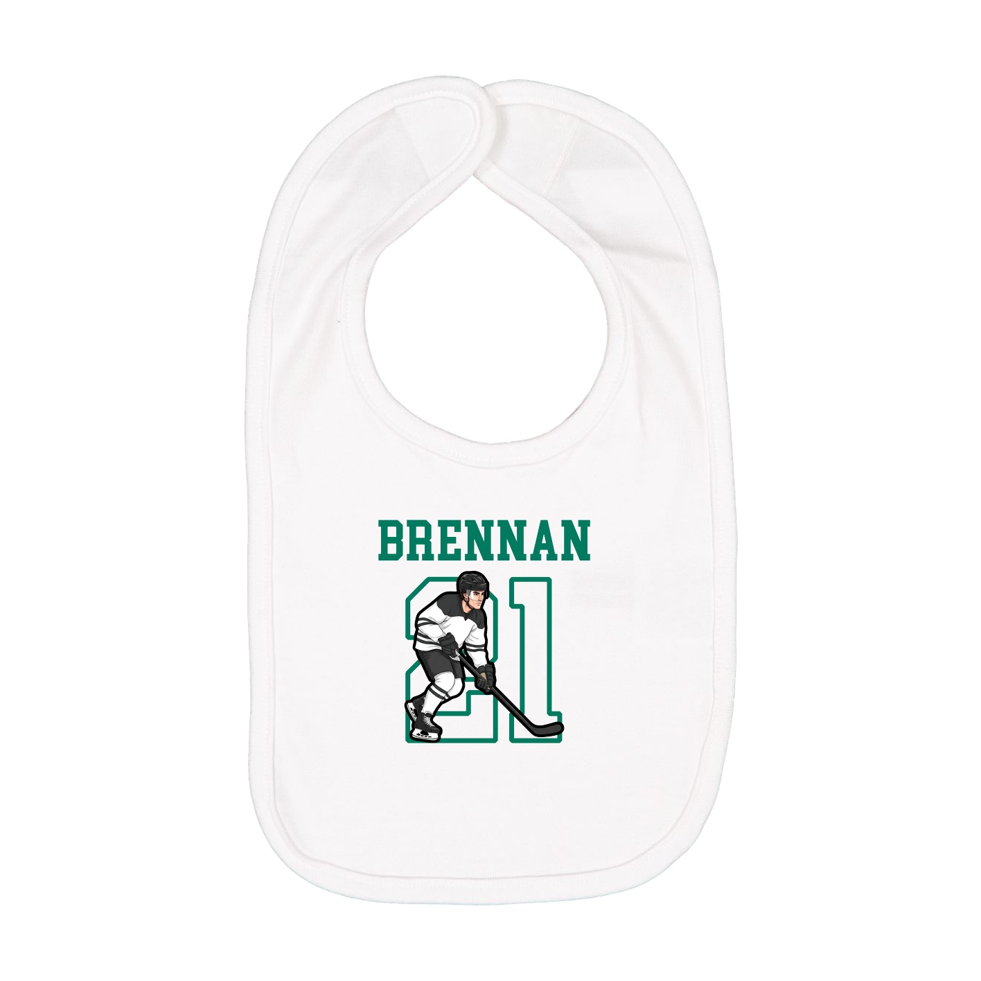 Infant Bib — Shirsey in White