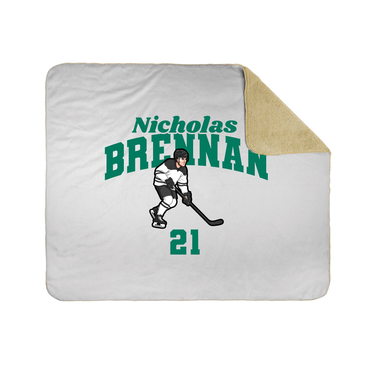 Throw Blanket — Signature Arch in White