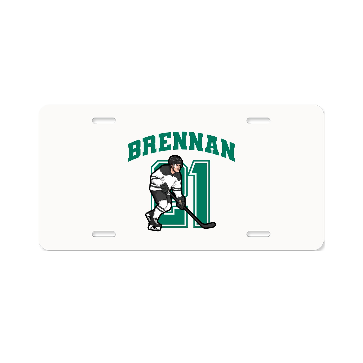 License Plate — Number in Classic